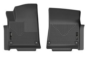 Rivian R1T Floor Mats - Front - Husky Liners - X-act Contour - Black - `22-`27